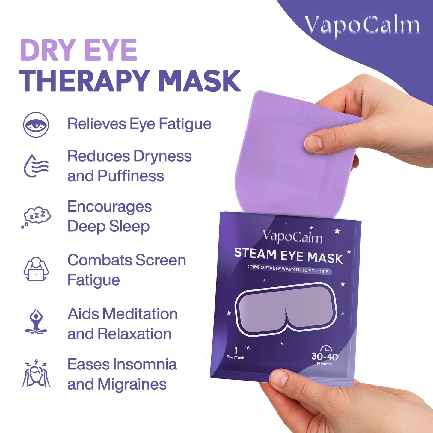 VapoCalm - Steam Eye Mask